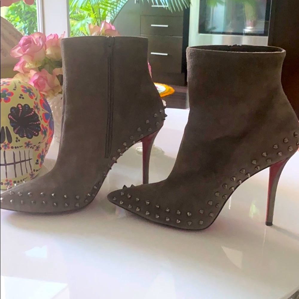 Christian Louboutin studded boots